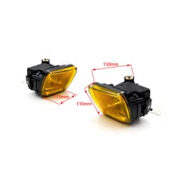 Fog light Fog lamp For HONDA CIVIC 1996-1998 2/3/4DR Yellow/Clear Fog Lights Driving Lamp with Switch BX100477