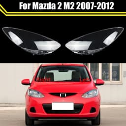 For Mazda 2 M2 2007~2012 Car Front Headlight Shell Lampshade Headlamp Cover Head Lamp Headlights Glass Lens Shell Lampcover Caps
