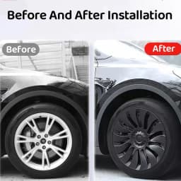 4PCS Wheel Caps 19Inch Hub Cap Performance Replacement Automobile Wheel Hubcap Full Rim Cover For Tesla Model Y 2024 Accessories