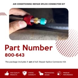 Air Conditioning Repair Splice Connector Fits for 5/16 in. Aluminum Lines, Replacement for 800-643 (5Pcs/Set)