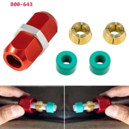Air Conditioning Repair Splice Connector Fits for 5/16 in. Aluminum Lines, Replacement for 800-643 (5Pcs/Set)