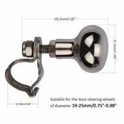 Boat Accessories Yacht Stainless Steel 316 Steering Wheel Spinner Marine Boat Handle Power Ball Grip Knob
