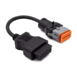 A+++++Truck Diagnostic Cable For Komatsu Original Cable 12Pin OBD Cable Adapter For Cummins Inline6 OBD2 Connect Cable Wire Line
