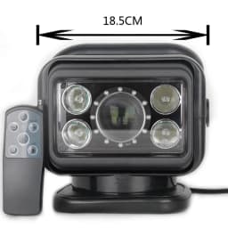 Laser Car Searchlight 7 Inch 70W 360 Degree Rotating  9-32V Offroad Hunting Lamp Remote Control Boat Search Lights for SUV Truck