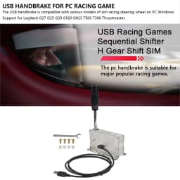PC USB Racing Games Sequential Shifter H Gear Shift SIM For Logitech G920 G923 G25 G27 G29 Thrustmaster T300RS/GT T500 For ETS2