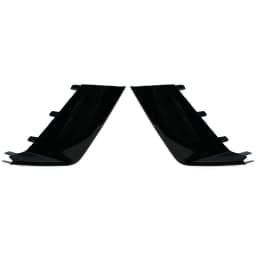 Front Lower Bumper Fog Light Lamp Cover Strip Molding Decorative Lid For Audi RS6 2011-2018 Foglight Black Trim