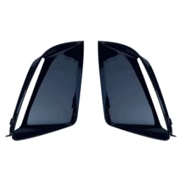 Front Lower Bumper Fog Light Lamp Cover Strip Molding Decorative Lid For Audi RS6 2011-2018 Foglight Black Trim