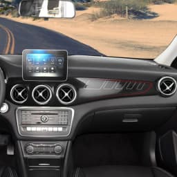 Carbon Fiber Dashboard Center Console Air Condition Panel Decoration Outlet Cover Trim For Mercedes Benz GLA CLA Class 2013-2017