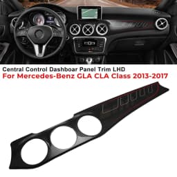 Carbon Fiber Dashboard Center Console Air Condition Panel Decoration Outlet Cover Trim For Mercedes Benz GLA CLA Class 2013-2017