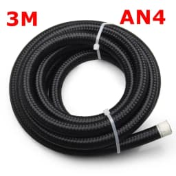 3M 5M 6M Oil Fuel Hose Oil Gas Line AN4 AN6 AN8 AN10 AN12 10FT Cooler Hose Line Nylon Stainless Steel Braided Pipe Tube in Stock