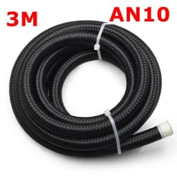 3M 5M 6M Oil Fuel Hose Oil Gas Line AN4 AN6 AN8 AN10 AN12 10FT Cooler Hose Line Nylon Stainless Steel Braided Pipe Tube in Stock
