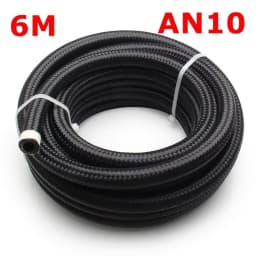 3M 5M 6M Oil Fuel Hose Oil Gas Line AN4 AN6 AN8 AN10 AN12 10FT Cooler Hose Line Nylon Stainless Steel Braided Pipe Tube in Stock