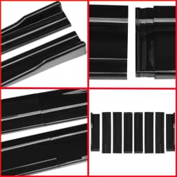 Side Skirt Extensions Universal Car Side Rocker Splitters Diffuser Winglet Wings For BMW For VW Golf MK 6-7 For Honda For Audi