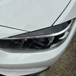 1 Pair Car Gloss Black Headlights Eyebrow Eyelids Trim For BMW 4 Series F32 F33 F36 M4 420d 420i 425d 430i 435i 440i 2013-2021