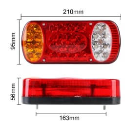 Rear Stop Brake Lights 12V Waterproof 32LED Taillight 1Pc Car Truck Tail Light Signal Indicator For Trailer Lorry