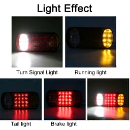 Rear Stop Brake Lights 12V Waterproof 32LED Taillight 1Pc Car Truck Tail Light Signal Indicator For Trailer Lorry