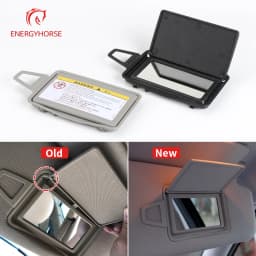 For Mercedes W211 W219 Car Sun Visor Mirror Cover Makeup Mirror Cover For Benz E CLS Class 2118100310 2118100410