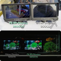 GreenYi 7" Quantum Dot IPS QLED Display AHD DVR Monitor For Truck Car Fishing Support 1080P Camera Loop Recording Video Players