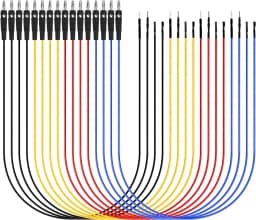 Banana Plug Jumper Wires Kit, 16pcs 4mm Stackable Breadboard Jumper Test Lead, Male to Female, Universal Breakout Test Leads