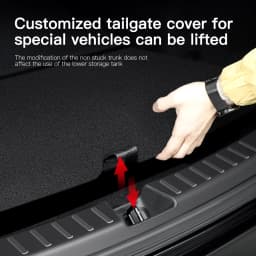 YZ For Tesla Model 3 Y Highland Juniper Trunk Sill Plate Protector TPE Rubber Protector Threshold Bumper Pad Prevent Scratching