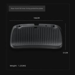 Smabee for Tesla Model 3 Highland 2024 2025 Rear Trunk Door Anti-dirt Mat Trunk Tailgate Protection Pad Car Accessories