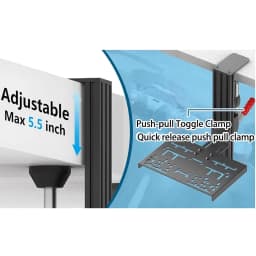 Universal Desk Mounted Desktop Fixture Simulation Racing Game Bracket For Logitech G Driving Force Shifter Thrustmaster TH8A&TSS