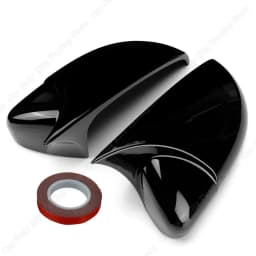 2pcs M4 Mirror Caps for VW Golf 6 MK6 TSI TDI GTI R GTD Base 2009-2013 2Pcs Side RearView Mirror Cover Case Gloss Black Tuning