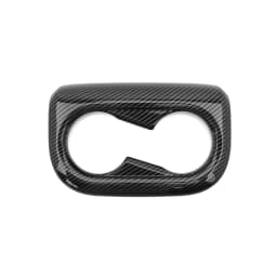Carbon Fiber Style Front Water Cup Holder Frame Trim Cover For Hyundai Aini Krypton 5 IONIQ 5 2022+LHD RHD
