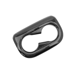 Carbon Fiber Style Front Water Cup Holder Frame Trim Cover For Hyundai Aini Krypton 5 IONIQ 5 2022+LHD RHD