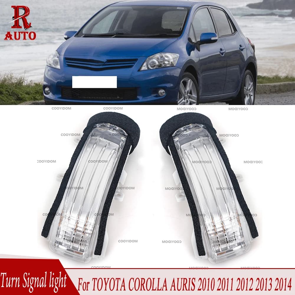 R-AUTO Side Mirror Turn Signal Light LED Door Wing Rearview mirror indicator Lamp for TOYOTA COROLLA AURIS 2010 11 12 2013 2014
