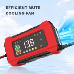 12V 6A Fully Automatic Car Battery Charger Smart Pulse Repair Color Screen for AGM GEL WET Lead Acid Charger LCD Display