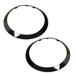 51137300632 2Pcs For Mini Cooper F55 F56 F57 2014 Gloss Black Headlight Ring Bezel Trim Surround Cover Rear Light Frame Car Ac