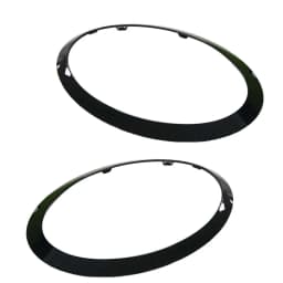 51137300632 2Pcs For Mini Cooper F55 F56 F57 2014 Gloss Black Headlight Ring Bezel Trim Surround Cover Rear Light Frame Car Ac
