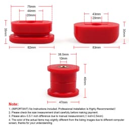 Lower Dogbone Engine Mount Bushing Kit Insert for VW Golf MK4 R32 99-06 For Audi A3 S3 TT For Seat Leno Toledo For Skoda Octavia