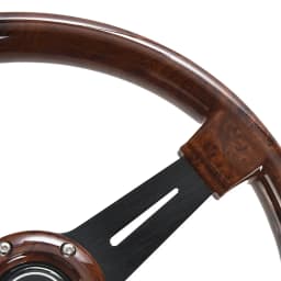 Universal 14 Inch Wood Grain Racing Steering Wheel 350mm Retro Deep Corn Drifting Sport Steering Wheels