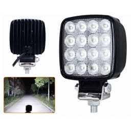 2Pcs LED Work Light 12V - 80V Max 48W Headlights For Loader Forklift Excavator Working Lamp Flood Lighting Aluminium Alloy