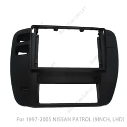 9INCH Car Radio Fascias For Nissan patrol Y61 1997-2006 Android GPS MP5 Stereo Player 2 Din Head Unit Panel Dash Frame Installat