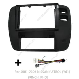 9INCH Car Radio Fascias For Nissan patrol Y61 1997-2006 Android GPS MP5 Stereo Player 2 Din Head Unit Panel Dash Frame Installat