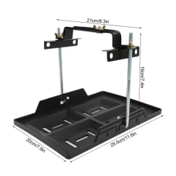 Battery Tray Bracket Kit Car Battery Hold Down Tray Bracket Set Recessed Slots Sturdy Construction for 27 30 31 Series Batteries