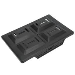 Battery Tray Bracket Kit Car Battery Hold Down Tray Bracket Set Recessed Slots Sturdy Construction for 27 30 31 Series Batteries