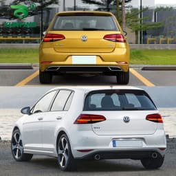 Pair Of Car Tail Light Assembly For Volkswagen VW Golf 7 Mk7 Golf 7.5 Mk7.5 2013 2014-2020 LED Brake Flowing Water Flicker