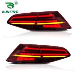 Pair Of Car Tail Light Assembly For Volkswagen VW Golf 7 Mk7 Golf 7.5 Mk7.5 2013 2014-2020 LED Brake Flowing Water Flicker