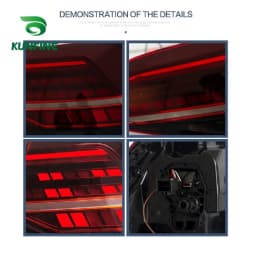 Pair Of Car Tail Light Assembly For Volkswagen VW Golf 7 Mk7 Golf 7.5 Mk7.5 2013 2014-2020 LED Brake Flowing Water Flicker
