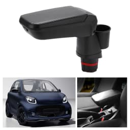 Central Armrest Box with Water Cup Holder Replacement for Mercedes Smart Fortwo Forfour 453 15-19 Car Cup Stand Water Cup Holder
