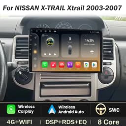 Car Radio Android For NISSAN X-TRAIL Xtrail 2003-2007 Carplay Auto Player Multimedia Video GPS Navigation Rear Camera Screen DVD