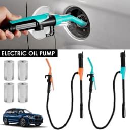 Liquid Transfer Pump Battery Powered Fuel Transfer Pump With Flow Control Nozzle 2.4 Gallons Per Min Portable Transfer Pump
