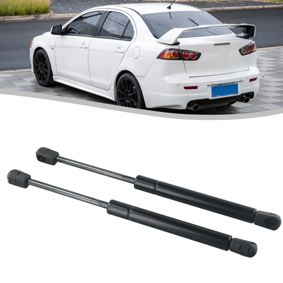 2pcs Car Tailgate Rear Trunk Lift Struts For For Mitsubishi Lancer EX EVOs 2008-2015 Tailgate Boot Shock Lift Strut Support Bar