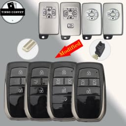YINBO-Modified Smart Remote Key Shell 2/3/4Button (Board 5380) With Emergency Key Blade For Toyota Camry Grand Cruiser RVA4 Reiz