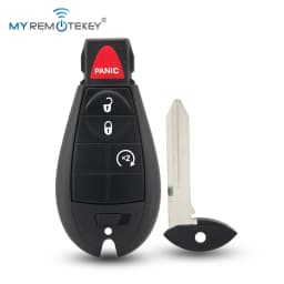 MYREMOTEKEY Remote Car Key Shell Fobik Key Case FCC GQ4-53T 3/4Buttons for Dodge RAM 2013 2014 2015 Jeep Cherokee 2014 2015