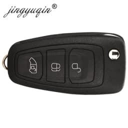 jingyuqin 5/10pcs Flip Remote Van Car Key Shell Case for Ford Transit Custom MK8 Cargo Tourneo Custom 2012+ Replacemnet